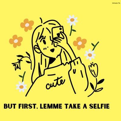 Lemme Take A Selfie Hardcover Notebook