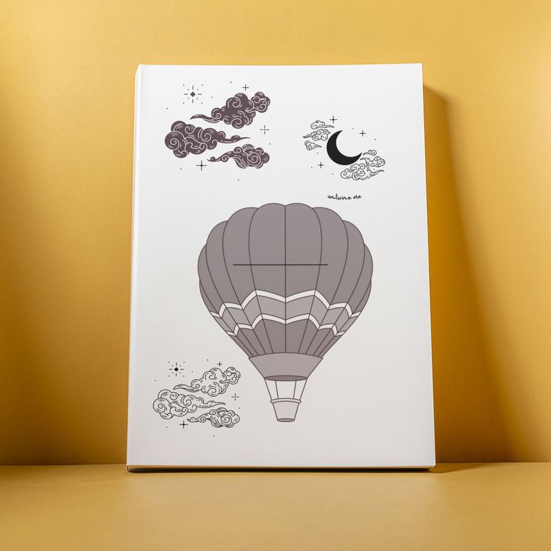 Floating in The Night Sky Notebook