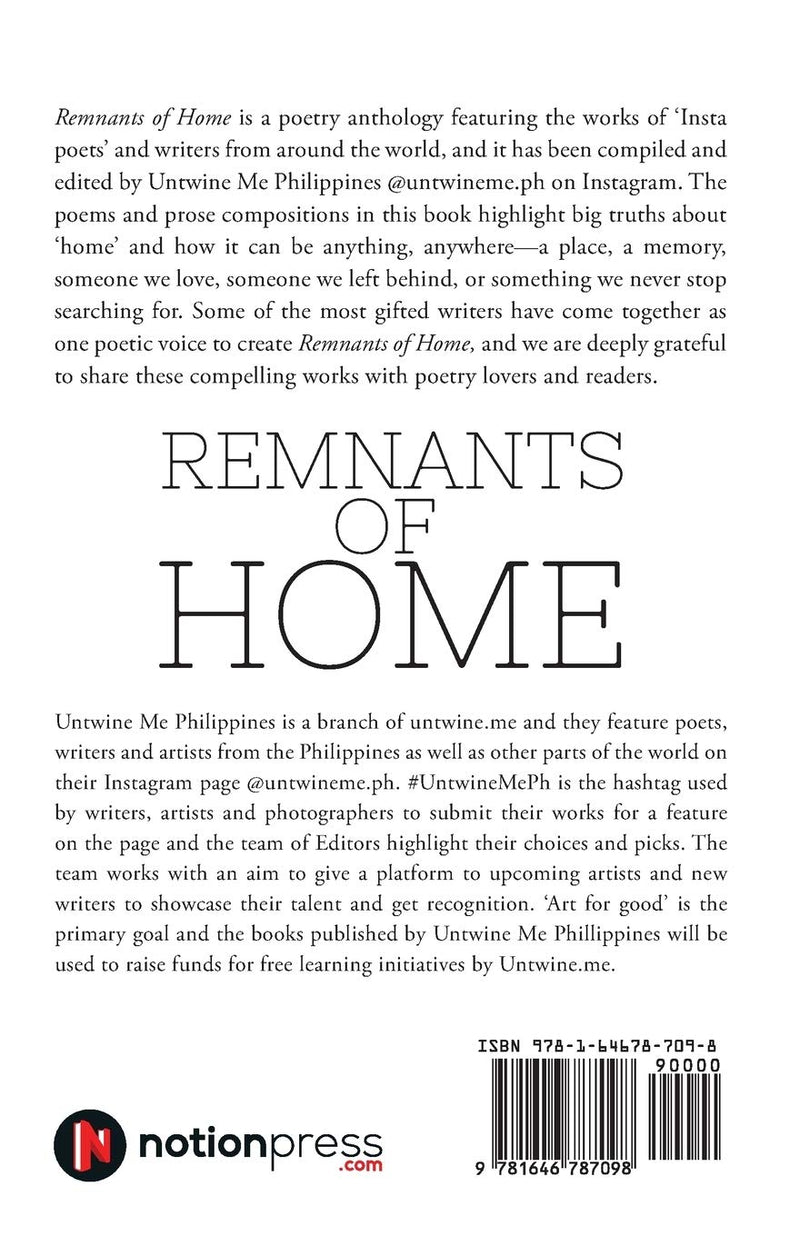 Remnants of Home: A Poetry Anthology by Untwine Me