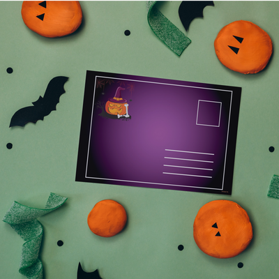 Spooky Halloween Postcards (Set of 2)