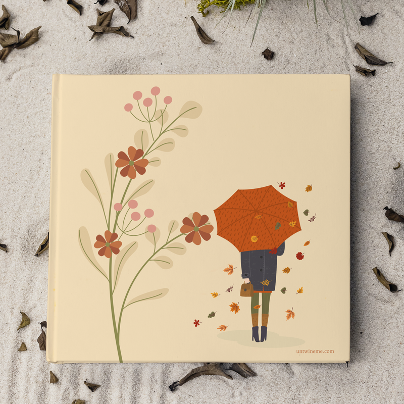 Autumn Girl Hardcover Notebook