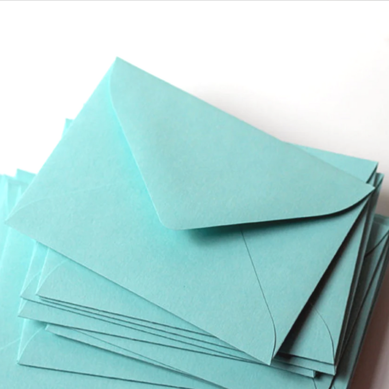 Aqua Blue Envelopes (Set of 2)