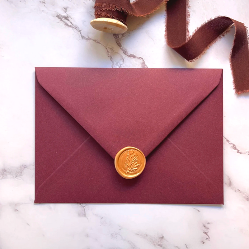 Milford Maroon Envelopes (Set of 2)